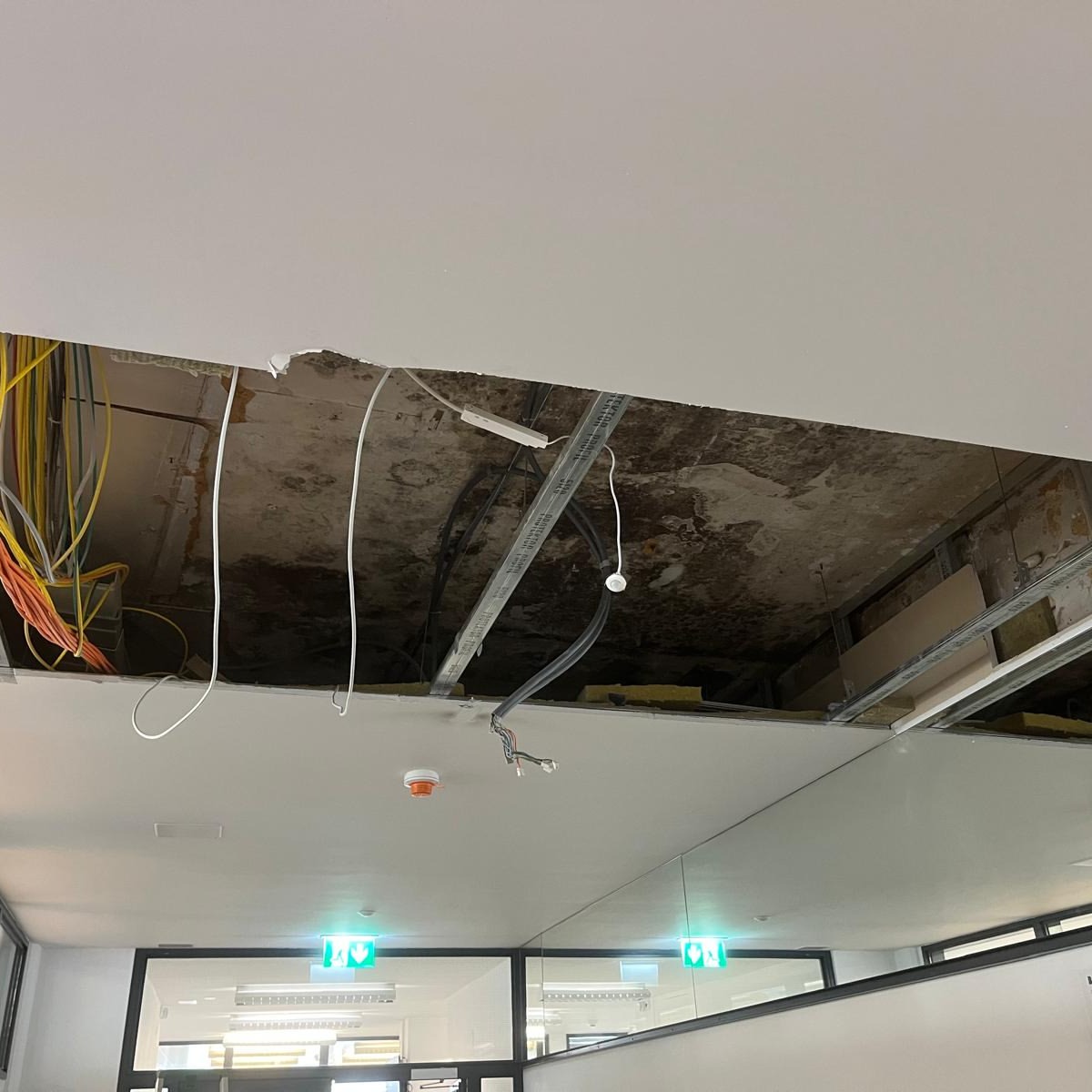 Deckenrückbau im Bürogebäude von RENOFIN GmbH